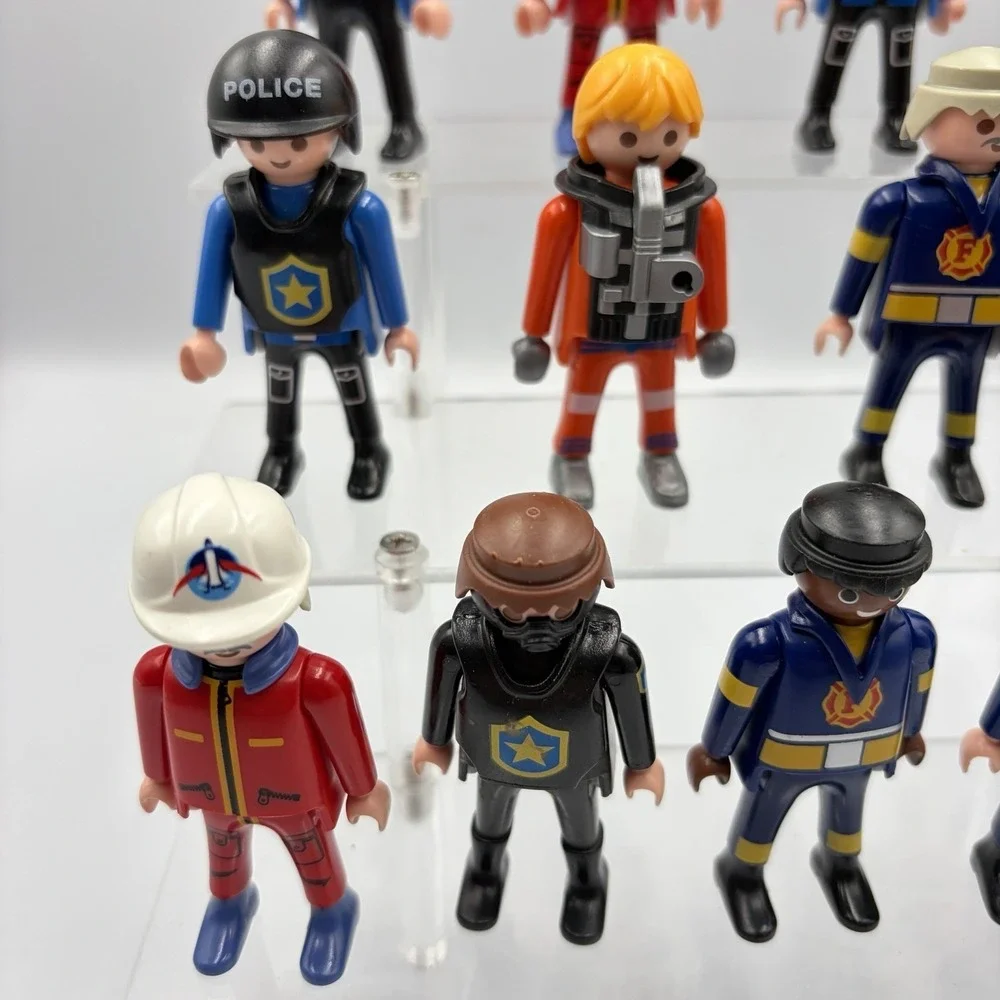 Playmobil‎ Vintage Figure Lot Of 13 Different With Accessories Astronaut, Police